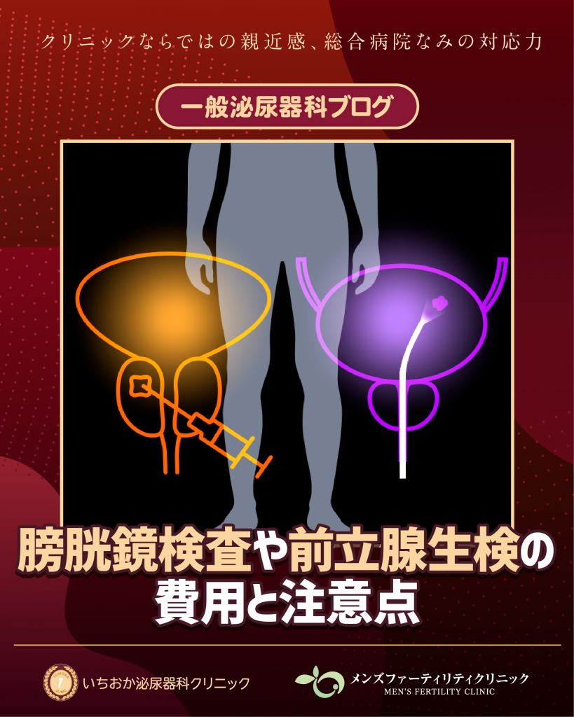 膀胱鏡検査や前立腺生検の費用と注意点