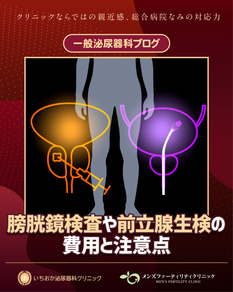膀胱鏡検査や前立腺生検の費用と注意点