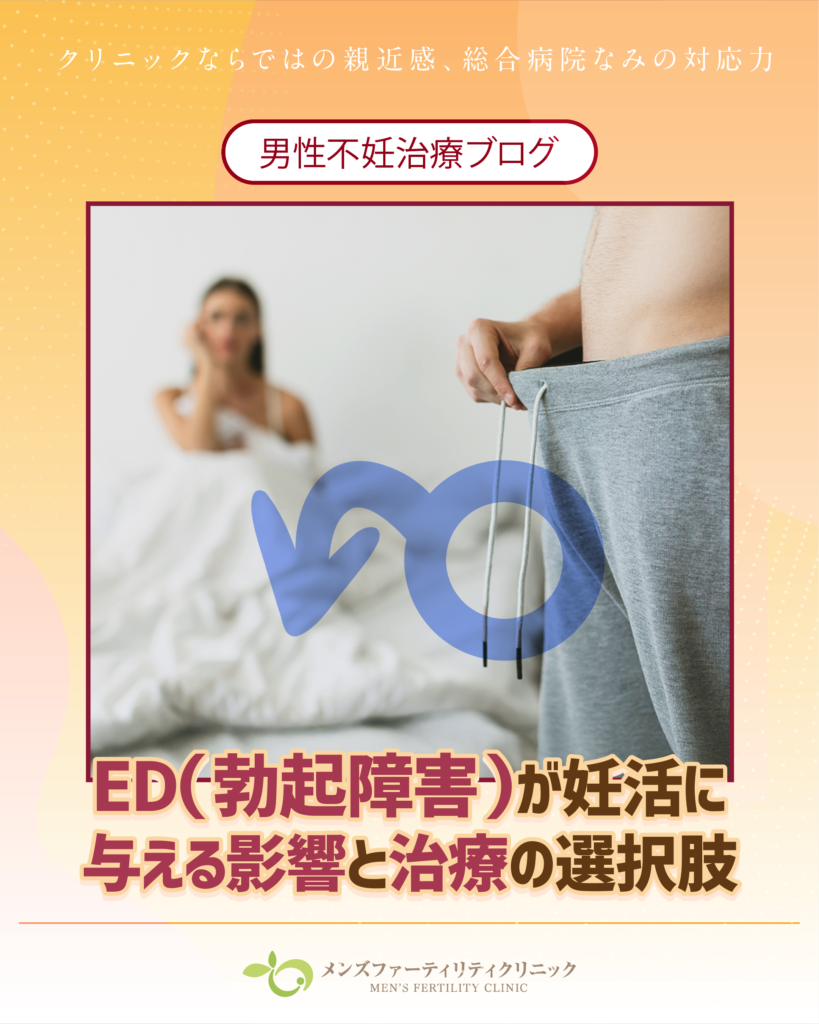 ED（勃起障害）が妊活に与える影響と治療の選択肢