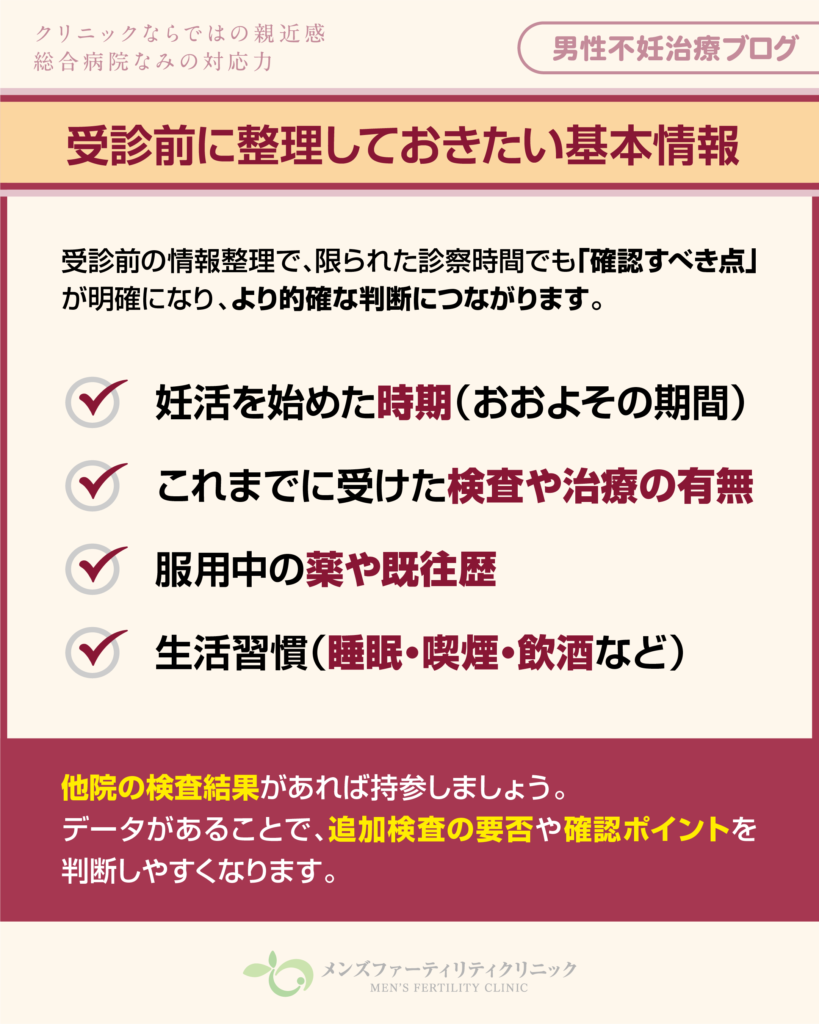 事前に整理しておきたい基本情報
