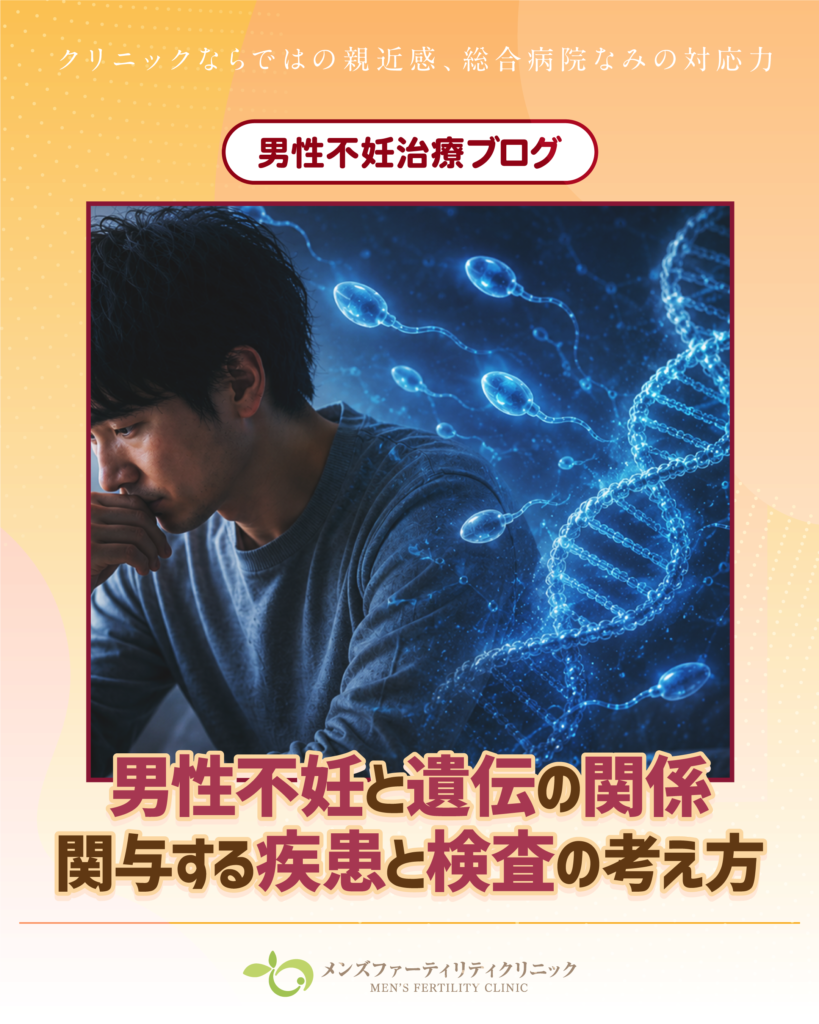 男性不妊と遺伝の関係｜関与する疾患と検査の考え方