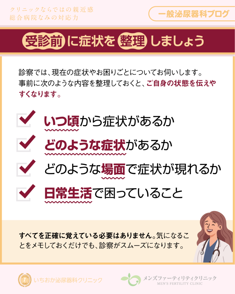 症状を整理しておきましょう