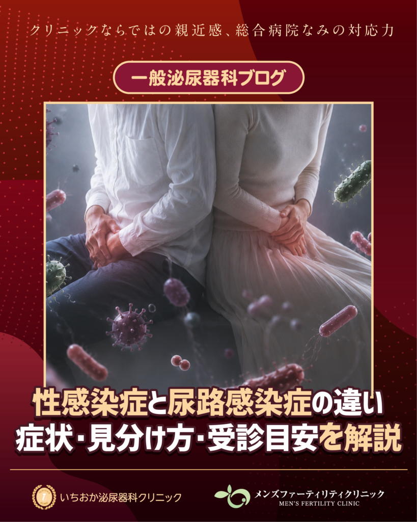 性感染症と尿路感染症の違い｜症状・見分け方・受診目安を解説